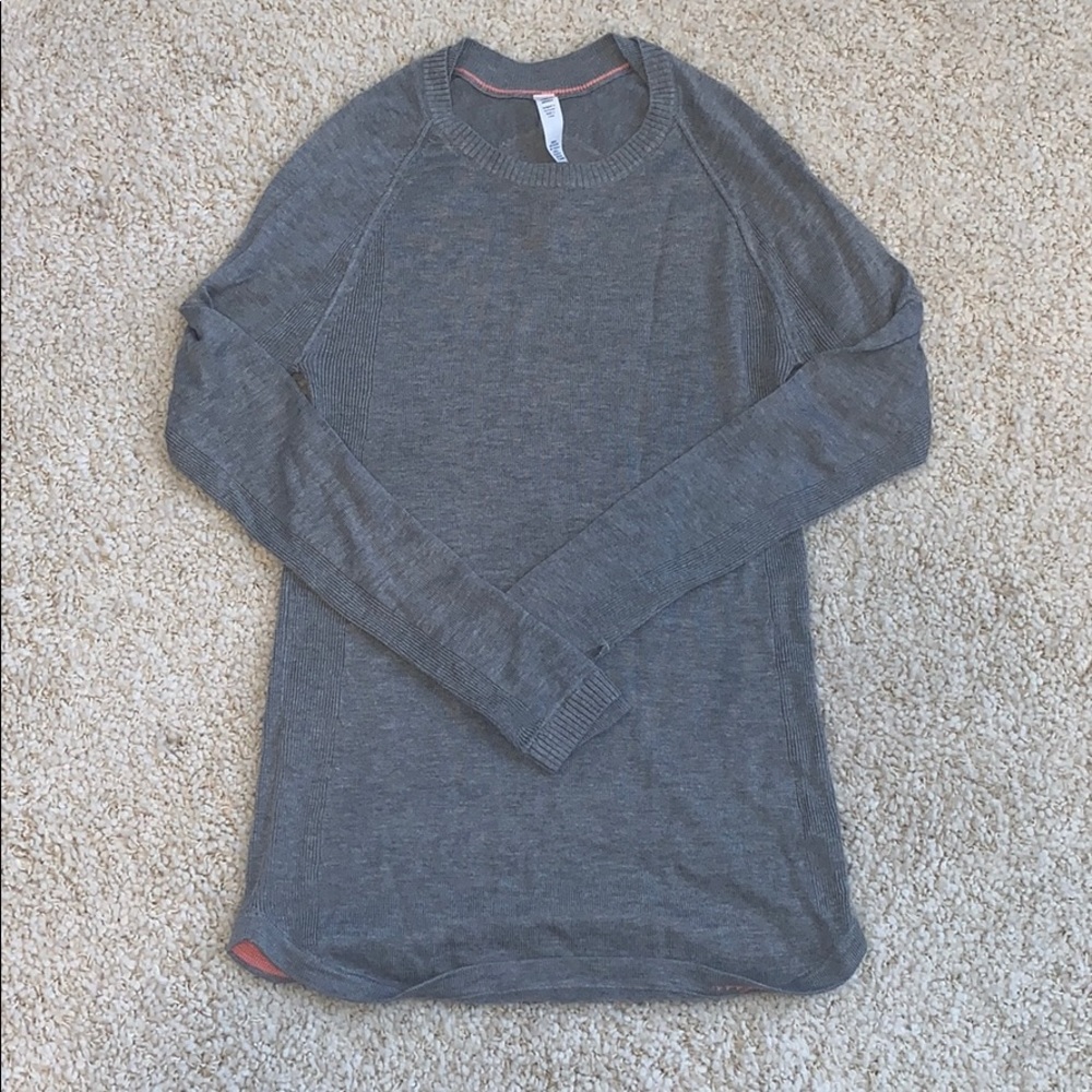 Light grey lulu lemon sweater